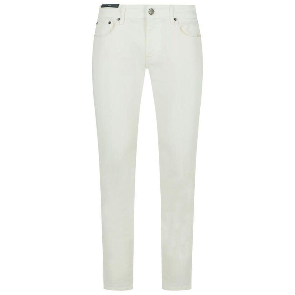 Pt05 'Swing' White Cotton Jeans Men